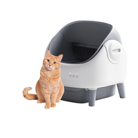 Bac à litière intelligent pour chat à nettoyage automatique, grande capacité, toilette électrique pour animaux de compagnie, matériau ABS, pour chats d'intérieur