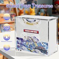 Boîte de rangement en acrylique transparent écologique pour Elite Trainer Box avec aimant puissant pour ETB Booster UPC SPC SGS