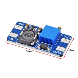 MT3608 2A DC-DCステップアップブーストパワーコンバーターモジュール2V-24V 5V-28V調整可能DIY Onestopelectronic 1年保証ねじ - Product Image 3