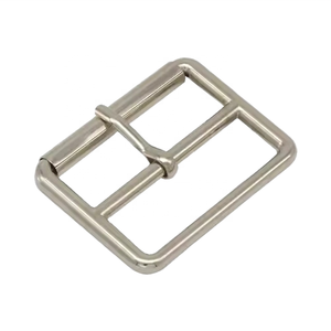 ステンレス鋼シングルピンベルトバックルトライグライドピンローラースライディングベルトバックル犬用リーシュコートベルト3X 19X 30mmバッグボートハードウェア - Product Image 1