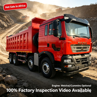 Camion benne SINOTRUK HOWO 6x4 prêt à être expédié pour le Congo (Afrique), benne renforcée de 30 tonnes pour la construction sur routes accidentées