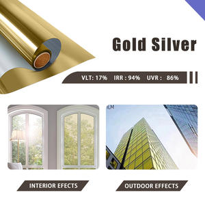 2025ฉนวนกันความร้อนย้อมสีติดเองฟิล์มติดหน้าต่างสีทองติดง่ายดีไซน์ใหม่สำหรับหน้าต่างอาคาร - Product Image 2