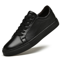 Chaussures de Skateboard pour Hommes en Cuir Véritable, Baskets Décontractées Tendance, Plates et de Haute Qualité, Grandes Tailles 48 49