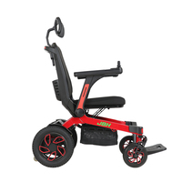 Dernier fauteuil roulant électrique pliable léger en alliage d'aluminium JBH pour personnes handicapées et personnes âgées, batterie au lithium 10/20AH