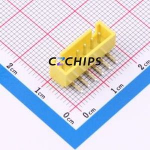 A254E1W1-2H6P12 Wire-to-Board Pin Header Bent Lead Through Hole,P=2.5mm Connector 1x6P 2.5mm Right Angle Insert XHB - Product Image 1
