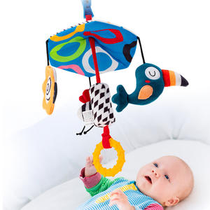 Poussette bébé en peluche pendentif carillon éolien <span class=keywords><strong>lit</strong></span> nouveau-né jouet suspendu caractéristique musicale enfants <span class=keywords><strong>confort</strong></span> jouet éducatif <span class=keywords><strong>parapluie</strong></span> suspendu - Product Image 4