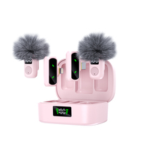 Microphone Lavalier Sans Fil Omnidirectionnel Mini QY88 avec Réduction de Bruit IA, 2 Micros, 2 Récepteurs et Affichage Numérique pour Enregistrement 2026