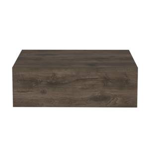 Mesita de noche flotante de pared DB Milano, mesita auxiliar de 2 cajones con lado espejado, marrón oscuro para dormitorio o apartamento - Product Image 5