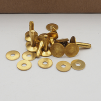 Rivets en laiton cuivre bavures rondelles Rivet en cuir pour ceintures portefeuilles colliers