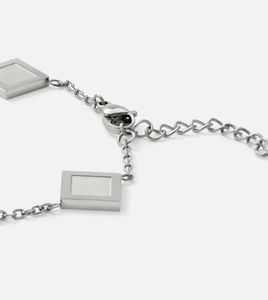 Inspire takı toptan paslanmaz çelik yüksek kalite 18K altın kare dekoratif bilezik isıya dayanıklı moda takı - Product Image 3