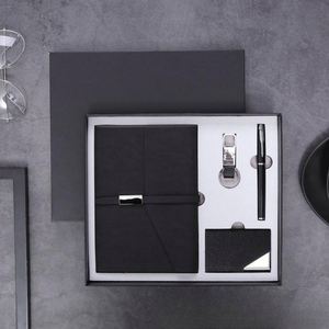 Stylish Promotional Business Corporate Notebook Gift Set With Usb Drive Card <b>Holder</b> Anniversary Gifts Souvenir Gift Items Pu Set - Product Image 2