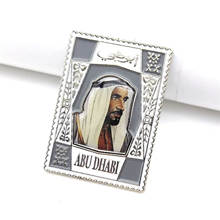 Tùy chỉnh chuyên nghiệp thiết kế UAE Leader mặt Trâm Abu Dhabi Tùy chỉnh hình dạng ve áo Pin