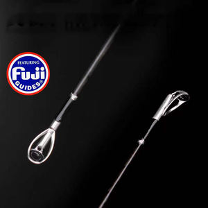 <span class=keywords><strong>Canne</strong></span> à pêche à la ligne 2,03m 2,4m 2,7m en carbone 30T avec poignée en carbone et anneaux FUJI pour la pêche au black bass en eau douce (casting et spinning) - Product Image 5