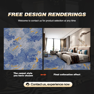 Factory Price Dsermer Custom Abstract Luxury Hotel <b>Carpet</b> for Five-star Hotels Wall to Stain Resistant 1 Piece MOQ Hotel <b>Carpet</b> - Product Image 4