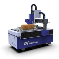 YOUHAOCNC Mini Routeur CNC 4 axes pour le bois, le métal et la pierre, machine de gravure 6090 avec axe rotatif latéral, moteur pas à pas et pompe
