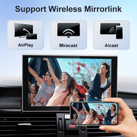 Système Linux, résolution 1024x600, écran tactile IPS 9 pouces, CarPlay sans fil intégré, Android Auto, caméra de recul pour tableau de bord, Audi A6