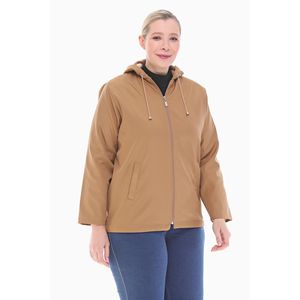Abrigo de Lluvia con Capucha y Forro de Lana de Visón Vetre para Mujer, Gabardina de 75 cm, Tallas 42-56, Ropa Exterior Impermeable, Moda Modesta al por Mayor - Product Image 3