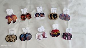 <span class=keywords><strong>Pendientes</strong></span> de plata de primera ley con pelo Natural para mujer, aretes colgantes, plata esterlina 600, estilo africano - Product Image 4