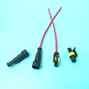 1 pin amp 1.5mm superseal plug waterproof connector pigtails automotive wiring harness 282103-1 282079-2