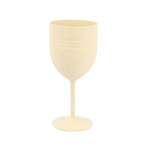 Verres à boire réutilisables en paille de blé personnalisés, verres à vin incassables avec pied pour restaurants, fêtes, mariages - Product Image 4