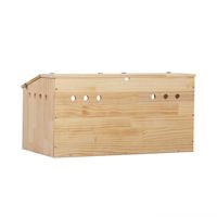 Habitat pliable en bois durable pour hamster, grande cage avec fenêtre en acrylique, dessus ouvert, étanche, pour petits reptiles