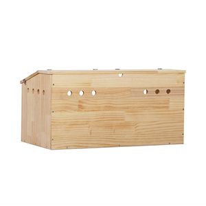 Gabbia per Criceti Pieghevole Grande in Stile Legno Sostenibile con Finestra in Acrilico, Tetto Apribile e Impermeabile per Piccoli Rettili - Product Image 5