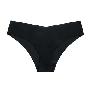 Ropa Interior Deportiva Transpirable de Tiro Bajo para Mujer, Nueva, de Seda Helada, Sin Costuras, Talla Grande, con Forma de V, Tanga, Pantalones de Algodón Puro - Product Image 2