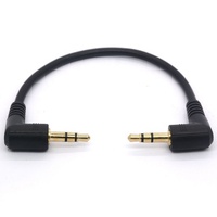 Câble audio 3,5 mm TRS mâle à 3,5 mm mâle à angle droit de 90 degrés pour projecteur, haut-parleur, ordinateur, lecteur DVD