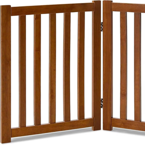 Parc pliant <span class=keywords><strong>en</strong></span> <span class=keywords><strong>bois</strong></span> <span class=keywords><strong>pour</strong></span> <span class=keywords><strong>chien</strong></span> barrière de sécurité intérieure debout - Product Image 1