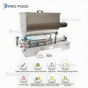 เครื่องบรรจุซอสบาร์บีคิวกึ่งอัตโนมัติอุปกรณ์บรรจุขวดซอสมะเขือเทศ/มายองเนส/แยม/ซอสพริก/น้ำผึ้งพร้อมถังผสม - Product Image 6