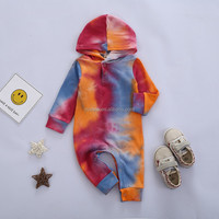 Combinaison pour bébé personnalisée de qualité supérieure, vêtements pour nouveau-nés, vêtements pour enfants, tissu naturel, couleurs mélangées, manches à volants, combinaison en coton pour bébé