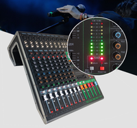 Console de Mixage Audio Professionnelle GBUB PMA802FX à 8 Canaux avec Double Groupement, Double DSP 99, Alimentation Fantôme 48V, MP3, USB et Bluetooth