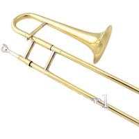 EarlMann Factory Direct Sales Children's Keyed Trombone E-flat Brass Instrument with Gold Lacquer Finish