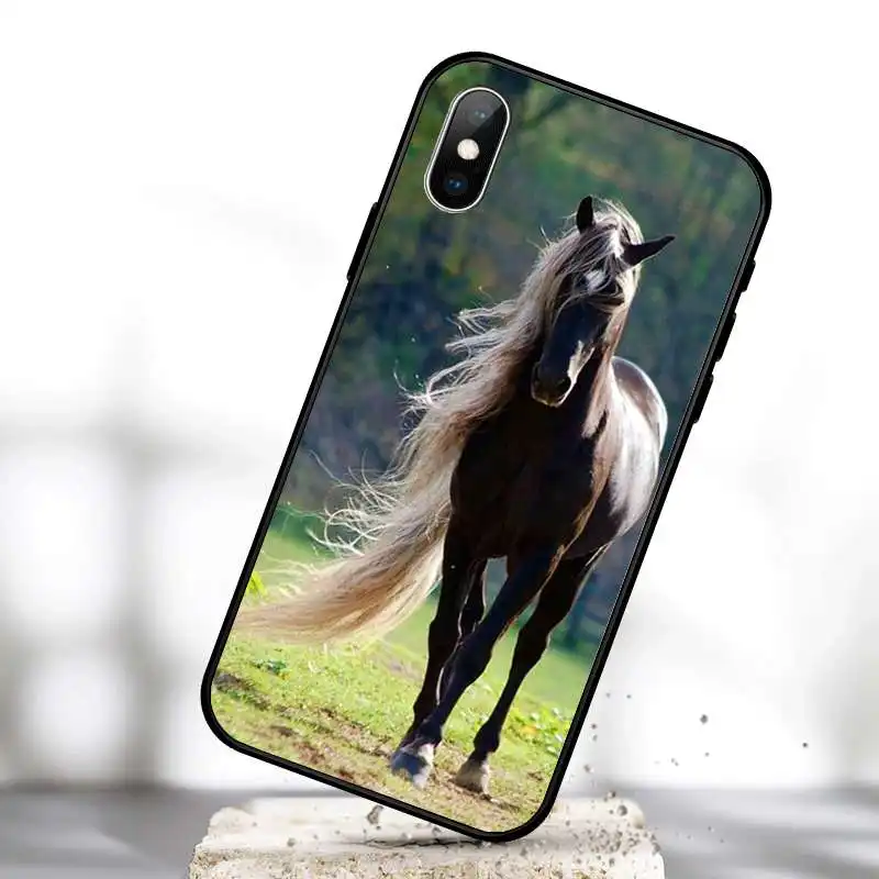 Прохладный технический чехол для телефона с изображением лошади для iphone 2021
