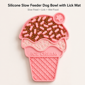 Ice Cream Silicone Dog Licking Mat Slow Feeder Puzzle Bowl <b>Suction</b> Non Slip Pet Feeding <b>Pad</b> for Indoor Outdoor - Product Image 3