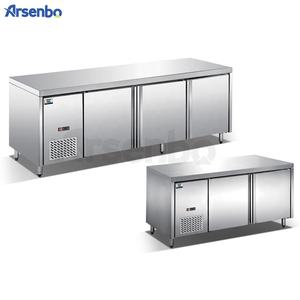 Refrigerador Comercial de Aço Inoxidável Arsenbo com Mesa de Trabalho Refrigerada e Armário para Saladas - Product Image 2