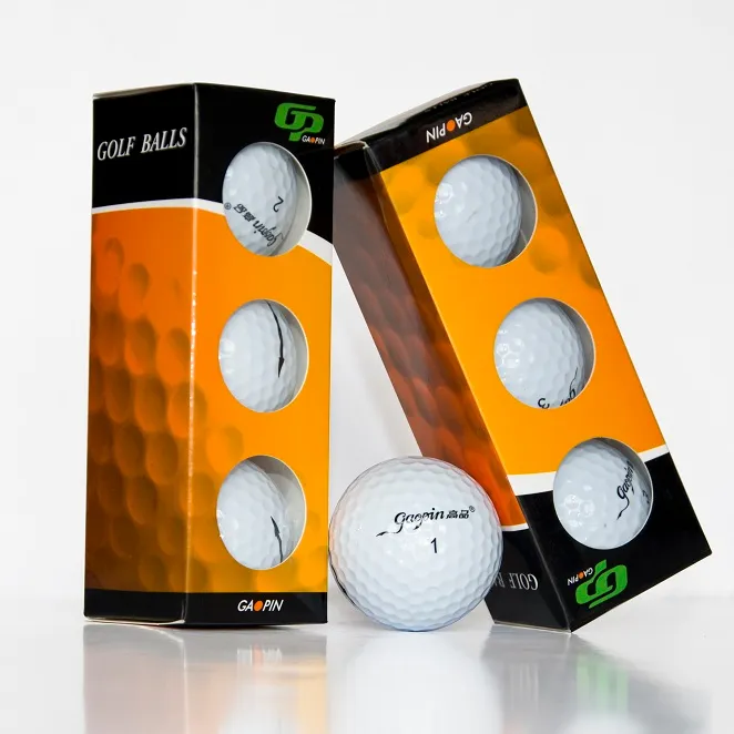 Pelotas de Golf personalizadas al por mayor, 2 piezas, Balón de golf con logo, rango de conducción