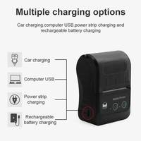 Imprimante thermique portable mini élégante et économique pour reçus et codes-barres, sans fil Bluetooth, machine d'impression de factures et de reçus portative