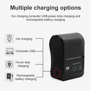 Impresora Térmica de Recibos y Códigos de Barras Portátil, Económica y Elegante, Inalámbrica, Bluetooth, de Mano, para Impresión de Facturas - Product Image 4
