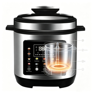 <span class=keywords><strong>Olla</strong></span> <span class=keywords><strong>a</strong></span> Presión Eléctrica Multifuncional Programable con Pantalla <span class=keywords><strong>a</strong></span> Color para el Hogar, de 5L y 6L, en Oferta - Product Image 3