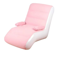 Canapé gonflable portable pour l'extérieur, chaise inclinable avec accoudoirs pour le camping, le jardin et la terrasse