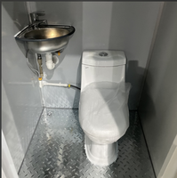 Toilettes préfabriquées, cabine de toilettes portable, toilettes mobiles, toilettes publiques extérieures, unité modulaire de toilettes mobiles, WC