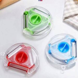 Nouvel ensemble de 3 éplucheurs manuels en plastique, coupe-légumes, trancheuse, râpe à julienne, coupe-légumes multi-lames, zesters, râpe, outil de cuisine - Product Image 5