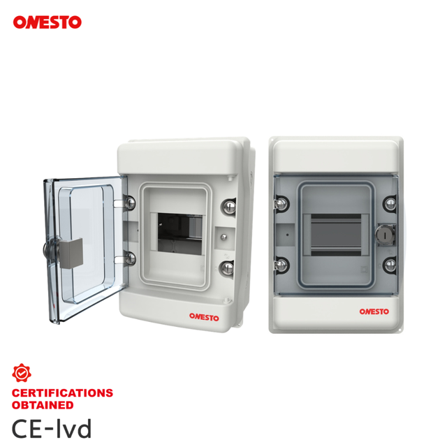 ONESTO DB Box Industrial Electrical IP65 Waterproof Plastic Power Distribution Box 4Way Solar Outdoor Distribution Board
