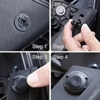 Assortiment de 725 pièces de clips de fixation rapide, rivets et vis pour voiture, en plastique