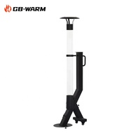 GB-WARM Offre Spéciale Chauffage de Terrasse à Granulés de Bois Poêle Extérieur à Granulés pour Terrasse