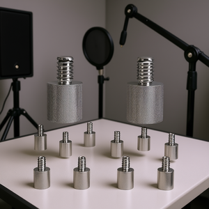 Adaptador para soporte de micrófono, conector de conversión de rosca macho de 5/8 a hembra de 1/4 para soportes de micrófono, brazos articulados, soportes de cámara - Product Image 2