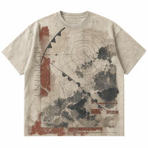 Custom Logo 220GSM 100 Cotton Vintage Washed Loose Fit T-shirt Screen Print Drop Shoulder Private Label Streetwear Men T Shirt - Product Image 2