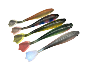 New OEM Soft Lure 90mm/5g Worm Soft Fish Fishing Lure Shad Manual Silicone Bass T-Tail Swimbait Fishing Tackle