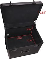 Coffre de rangement verrouillable en aluminium Boîte de rangement pour disques vinyles Boîte de rangement pour disques vinyles Collecte et organisateur de disques pouvant contenir des fichiers de lettres/juridiques